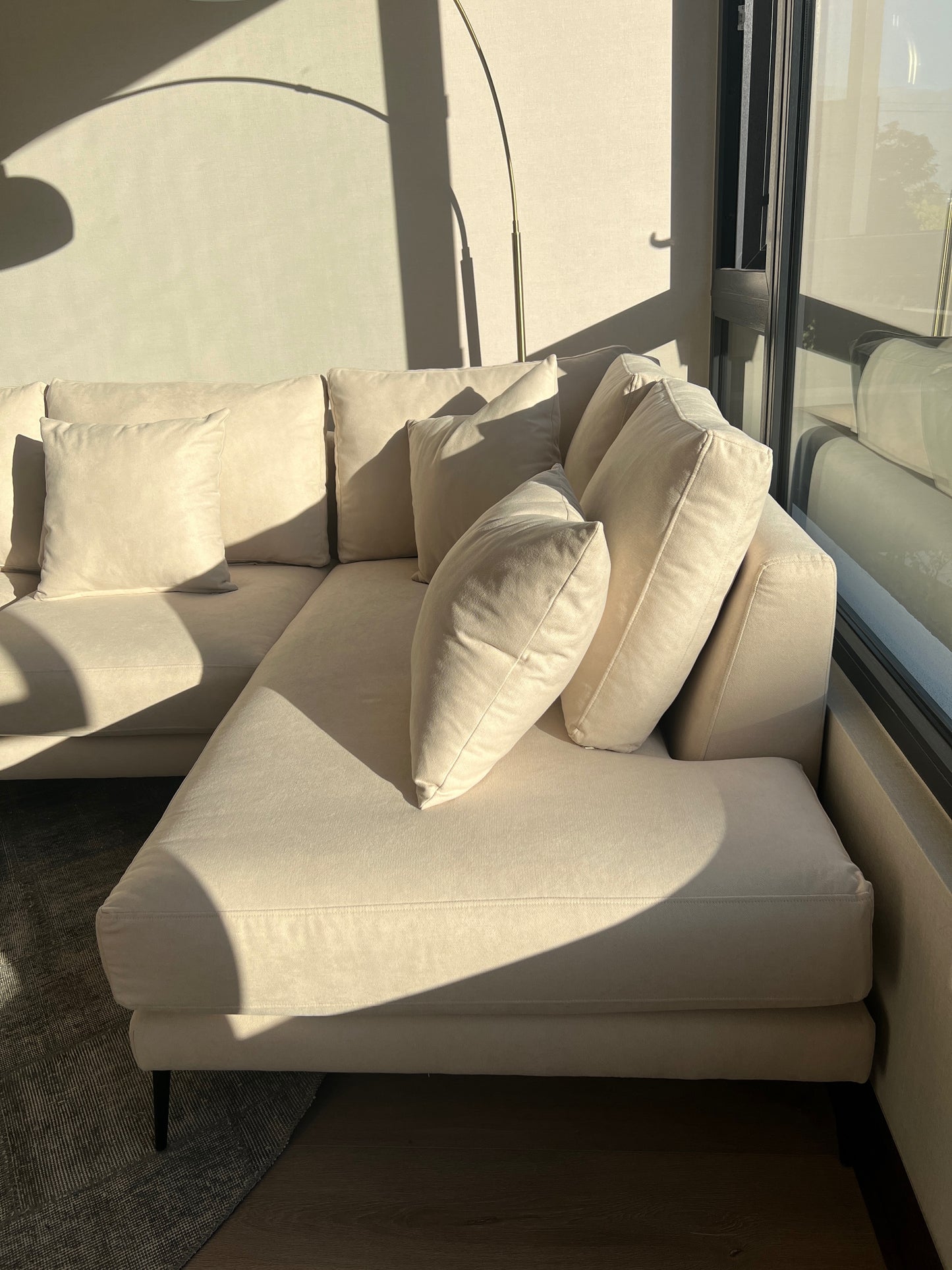 ATENEA SECCIONAL DERECHO | VELVET DRESDE FABRICS